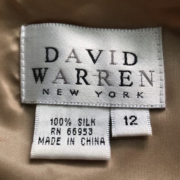 David Warren New York Silk Tank & Pants Set Size 12 - Picture 15 of 16